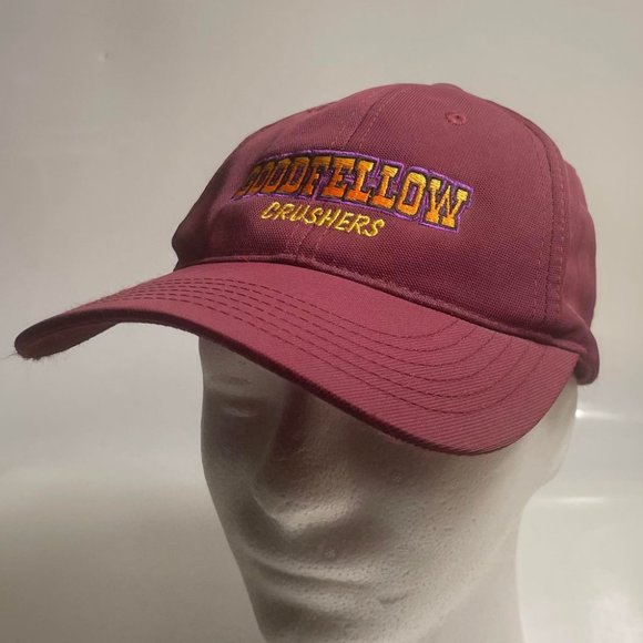Good Fellow Crushers Sport-Tek Men's Adjustable Strapback Baseball Cap Maroon - Picture 1 of 7